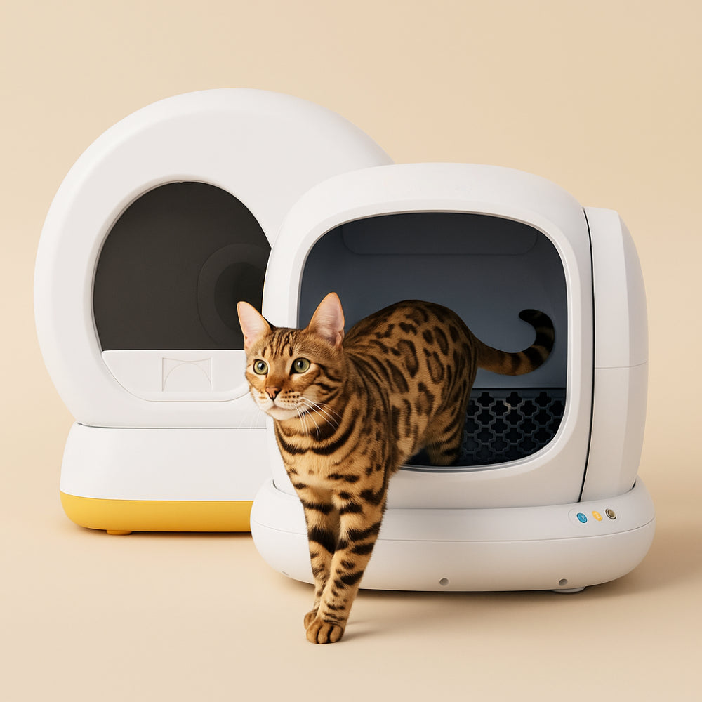 Cat Litter Box Automatic Self-Cleaning Smart Odor Control Design