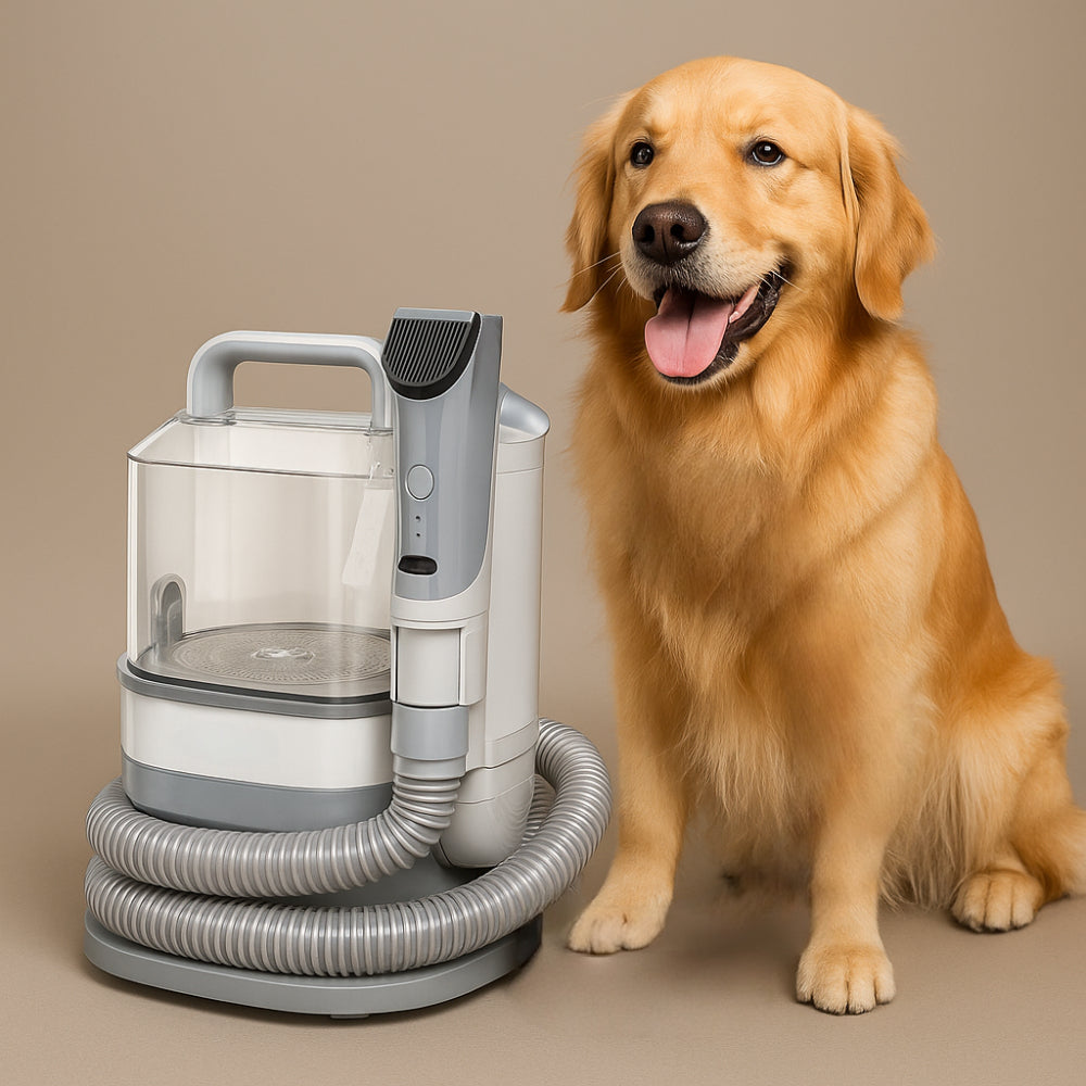 Pet Grooming Vacuum Kit Hair Removal Clipper for Dogs and Cats