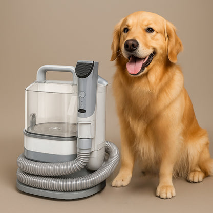 Pet Grooming Vacuum Kit Hair Removal Clipper for Dogs and Cats