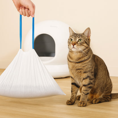 Cat Litter Box Liners Heavy Duty Drawstring Bags for Easy Cleaning