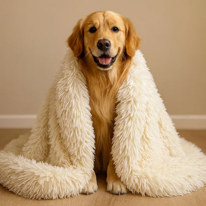Pet Blanket Soft Plush Throw for Comfort and Anxiety Relief