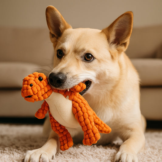 Dog Toy Durable Plush for Aggressive Chewers with Squeaker