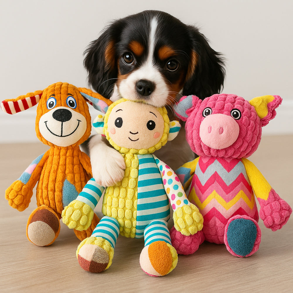 Dog Toy Durable Plush Squeaky Toy for Aggressive Chewers and Play