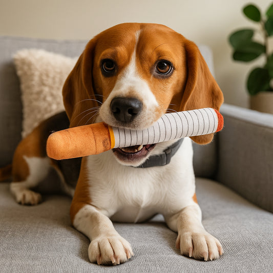 Dog Toy Plush Interactive Giggle Stick Set for Small and Medium Dogs