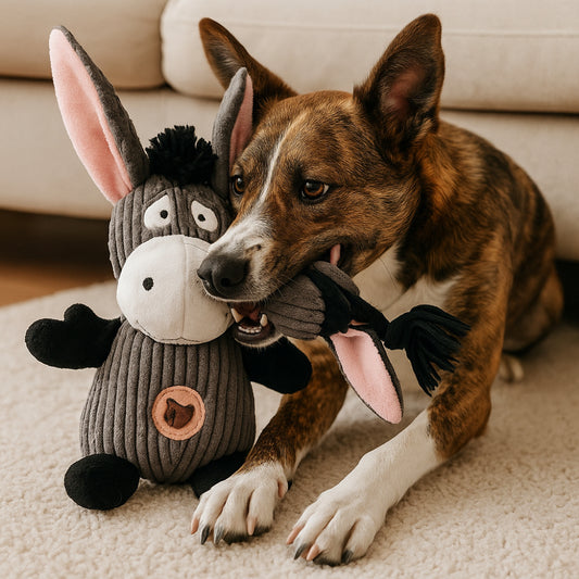 Dog Toy Plush Squeaky Animal Chew Toy for Small and Medium Dogs