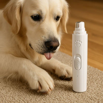 Dog Nail Grinder Quiet Electric Pet Nail Trimmer for Grooming