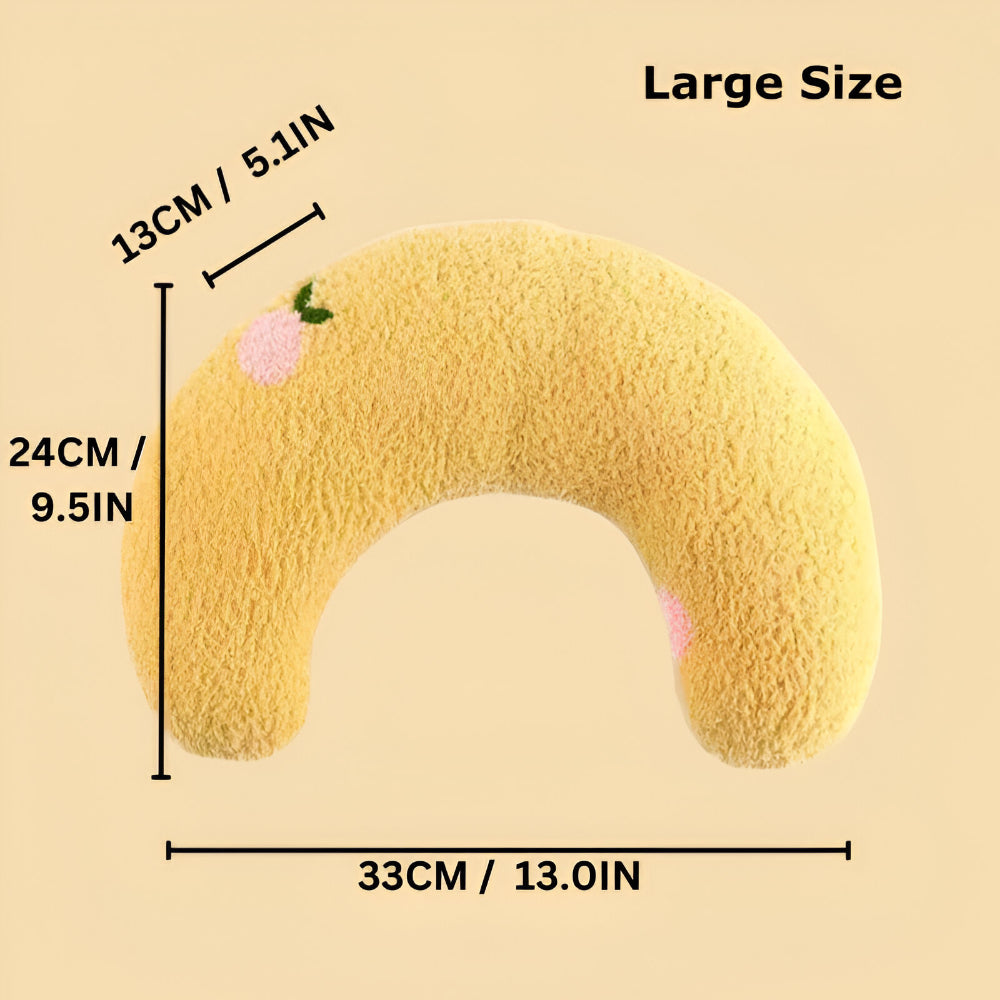 Calming Dog Pillow for Anxiety Relief Soft Plush Pet Neck Cushion