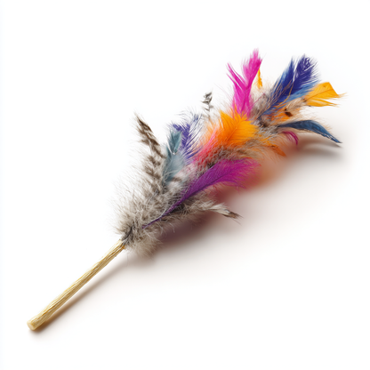Feathered Cat Teaser Wand