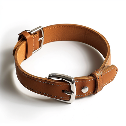 Changeable Leather Dog Collar for Classic Comfort